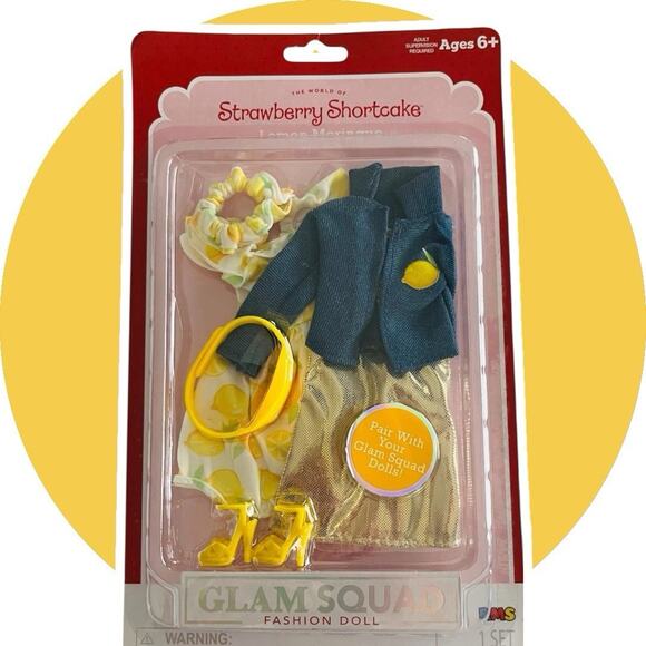 Strawberry Shortcake LEMON MERINGUE Clothing Outfits Unboxed & 2 Barbie Dolls - Picture 11 of 15